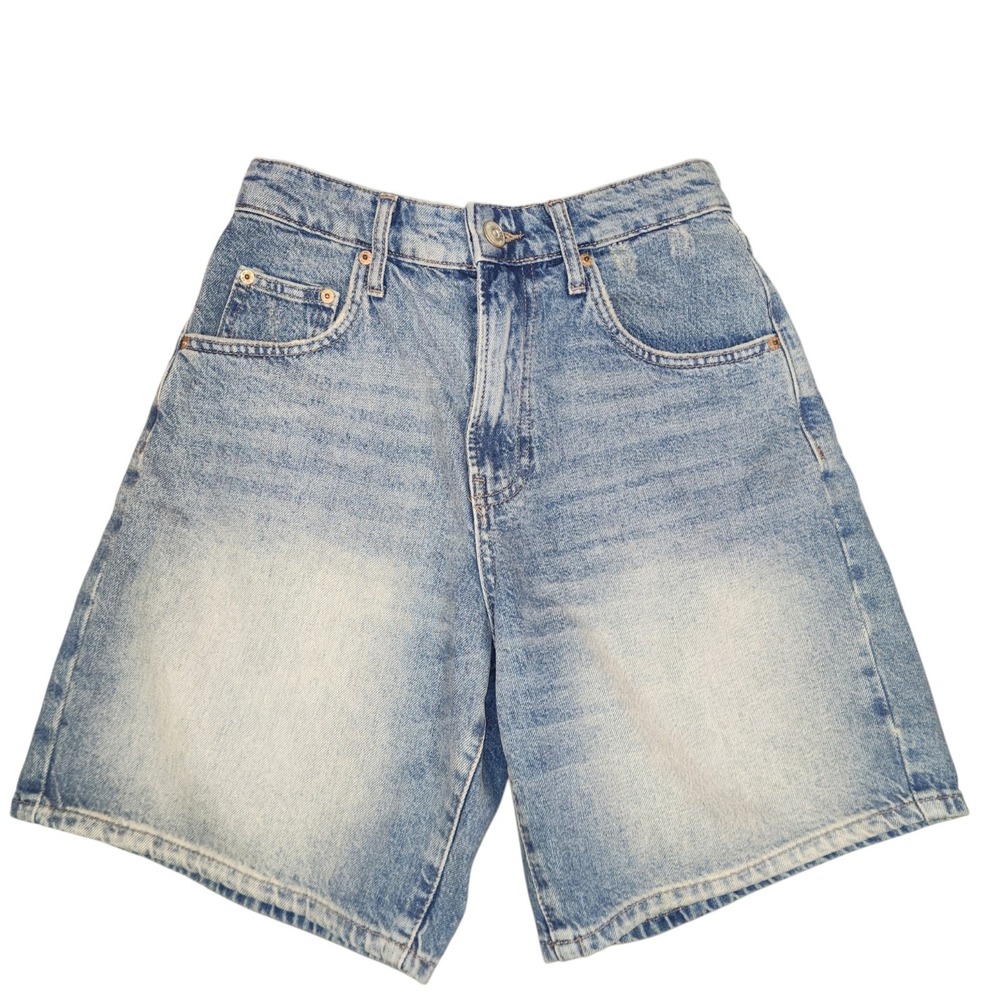 BDG Urban Outfitters Baggy Jorts Short Light Wash Blue Denim Shorts Size 28 NWOT